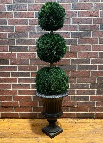 Preserved Triple Ball Topiary - 40"